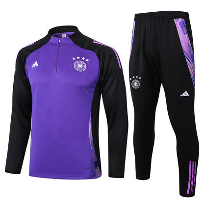 Germany 1/4 Zip Tracksuit 24/25 - Purple / Black