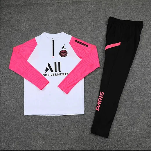 White / Hot Pink - Paris Tracksuit